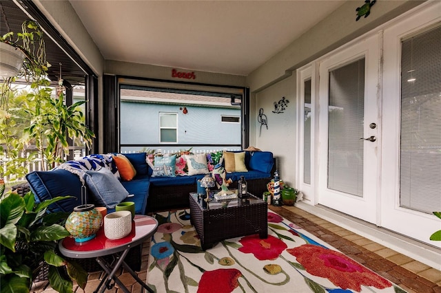 view of sunroom / solarium