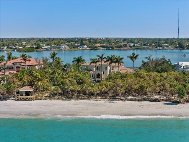 water view featuring a view of the beach