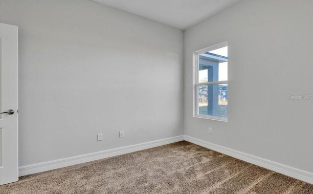 view of carpeted empty room