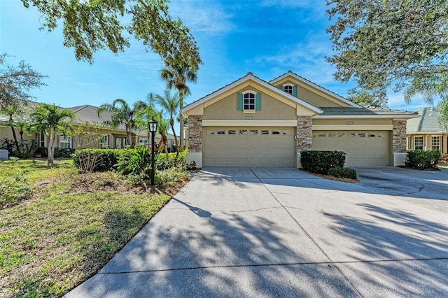 view of front of home featuring a garage