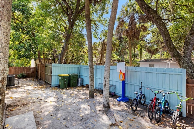 view of patio / terrace featuring central AC unit