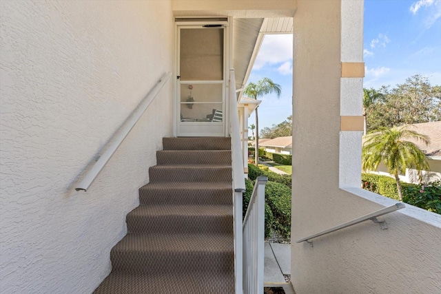 view of stairs