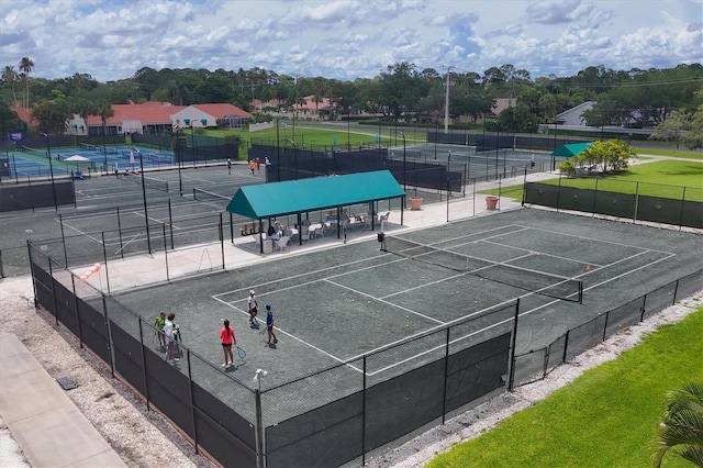 view of tennis court