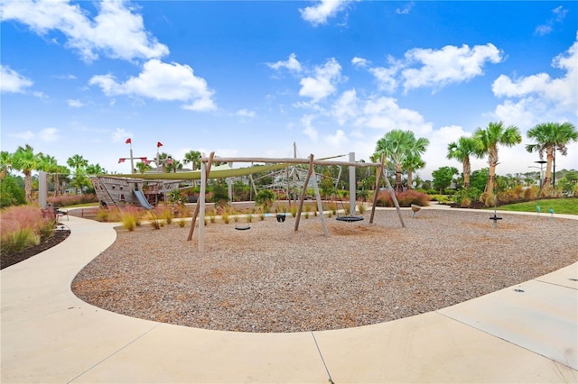 view of jungle gym