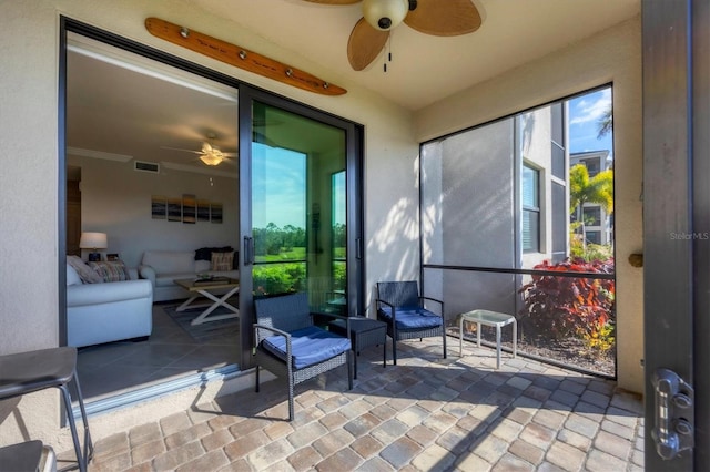 view of sunroom