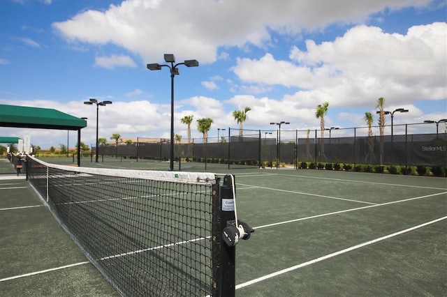 view of tennis court