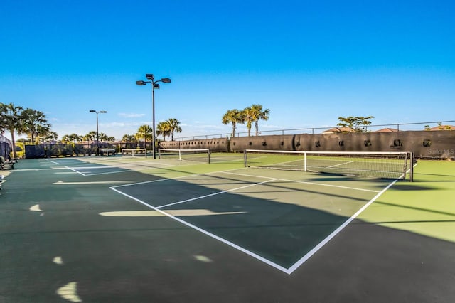 view of tennis court