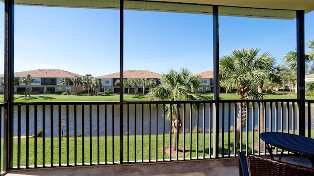 4046 Overture Cir Unit 4046, Bradenton, FL 34209 - sunroom / solarium featuring a residential view