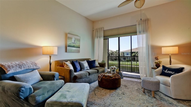 4046 Overture Cir Unit 4046, Bradenton, FL 34209 - living area with ceiling fan