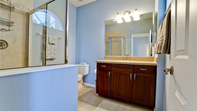 4046 Overture Cir Unit 4046, Bradenton, FL 34209 - full bath featuring vanity, a stall shower, and tile patterned floors