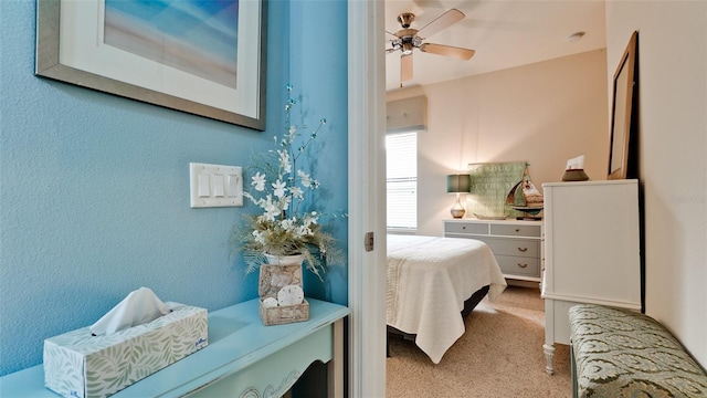 4046 Overture Cir Unit 4046, Bradenton, FL 34209 - bedroom with carpet and ceiling fan