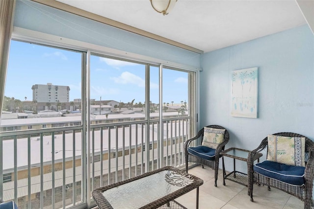 view of sunroom