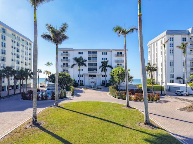 view of property featuring a water view