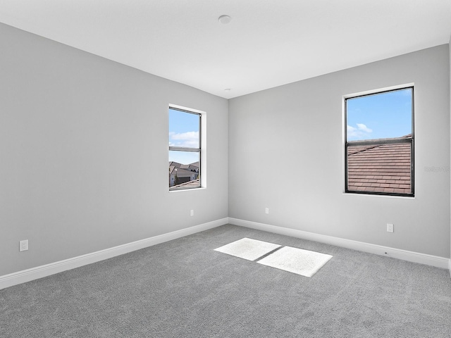 view of carpeted empty room