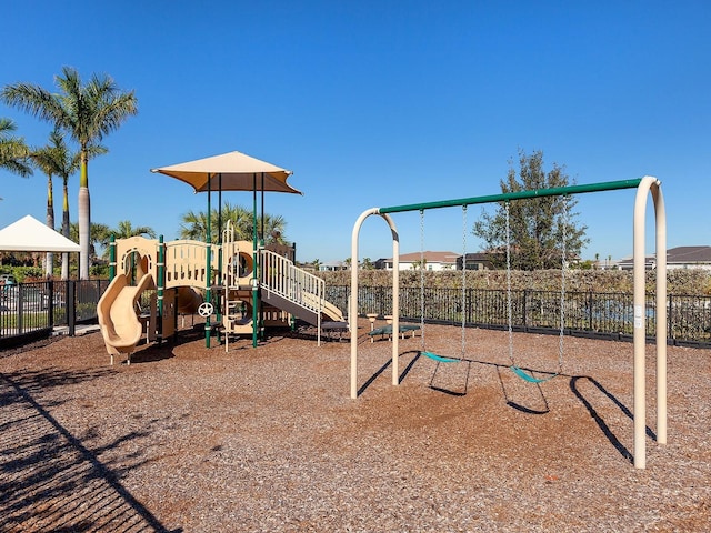 view of jungle gym