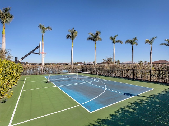 view of basketball court