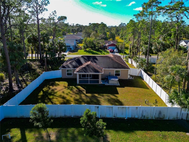 birds eye view of property