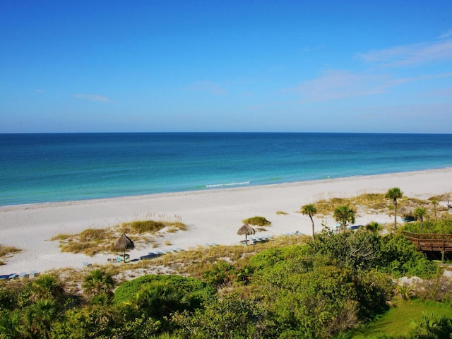 water view with a beach view