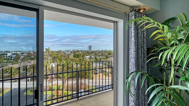 view of balcony