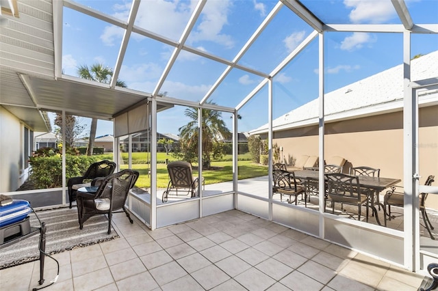 view of sunroom / solarium