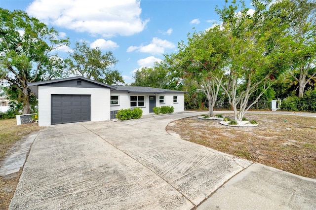 ranch-style house with a garage