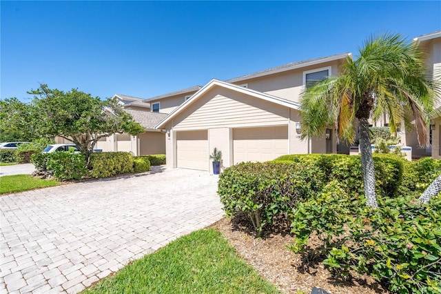 view of front of home featuring a garage