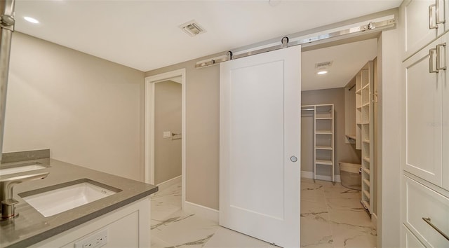 bathroom featuring vanity