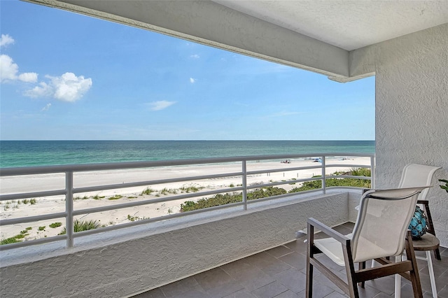2105 Gulf Of Mexico Dr Unit 3303, Longboat Key, FL 34228 - balcony with view of water and beach