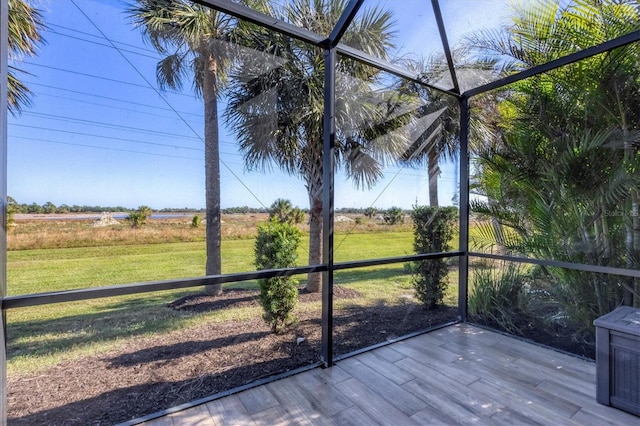 11265 Mc Dermott Ct, Englewood, FL 34223 - unfurnished sunroom with a rural view