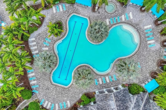 11265 Mc Dermott Ct, Englewood, FL 34223 - drone / aerial view of a pool area