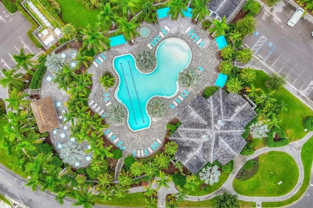 11265 Mc Dermott Ct, Englewood, FL 34223 - bird's eye view of a pool