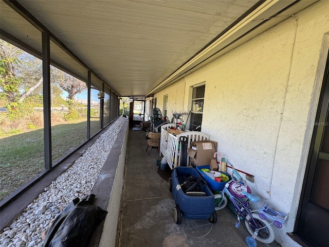 view of sunroom / solarium