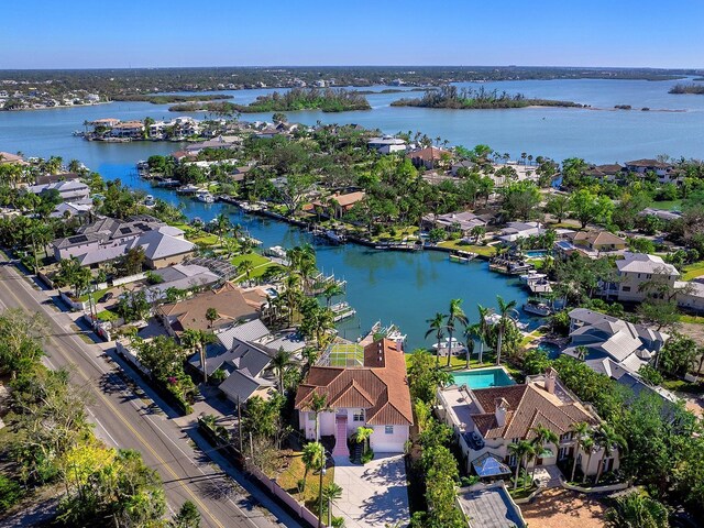 508 Siesta Dr, Sarasota, FL 34242 - aerial perspective of suburban area with a nearby body of water