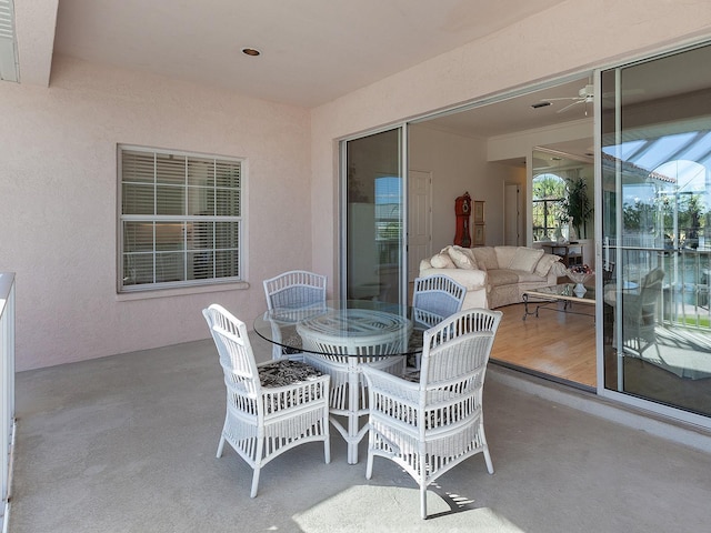 view of patio / terrace with outdoor lounge area