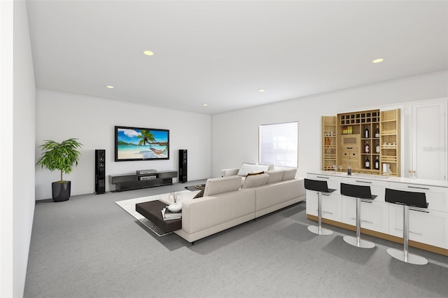 508 Siesta Dr, Sarasota, FL 34242 - carpeted living area with recessed lighting
