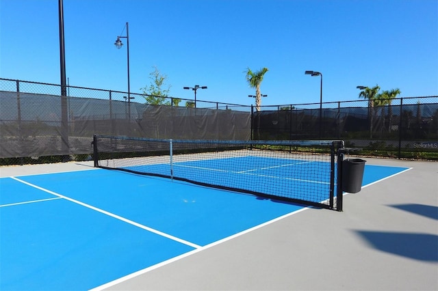 view of tennis court