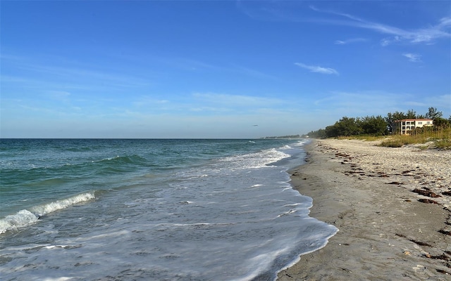 water view featuring a beach view