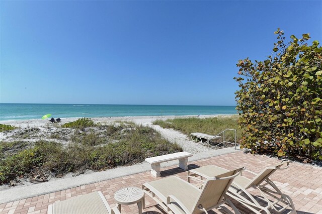 water view featuring a view of the beach