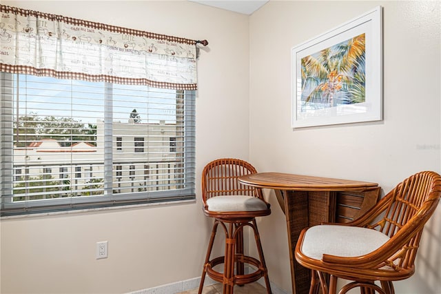 view of dining area