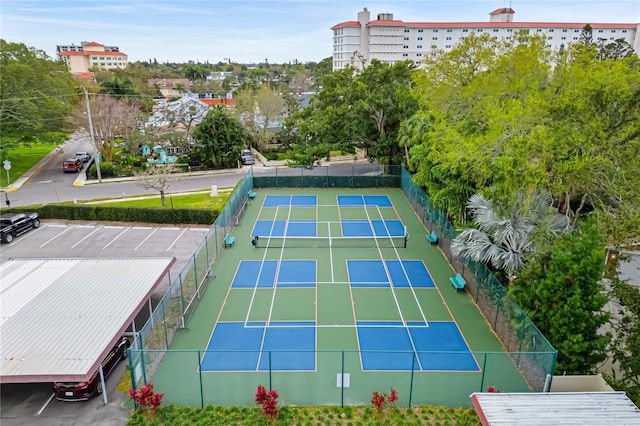 view of sport court