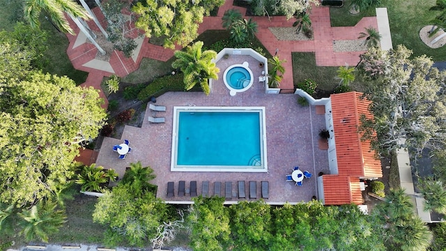 birds eye view of property