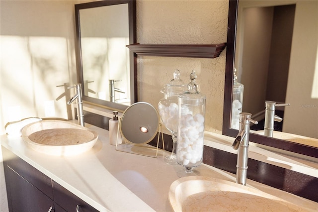 8855 Midnight Pass Rd, Sarasota, FL 34242 - bathroom view of a textured wall and vanity