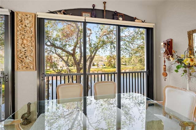 view of dining room