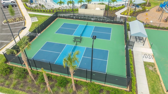 17744 Savory Mist Cir, Bradenton, FL 34211 - view of sport court featuring fence
