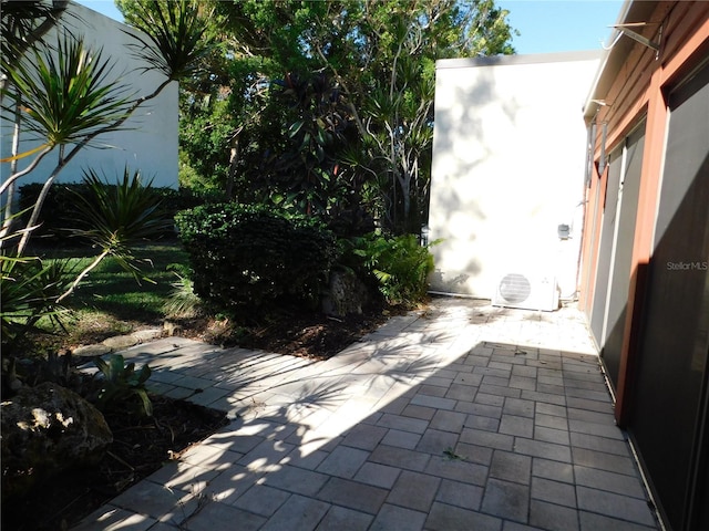 view of patio / terrace featuring ac unit