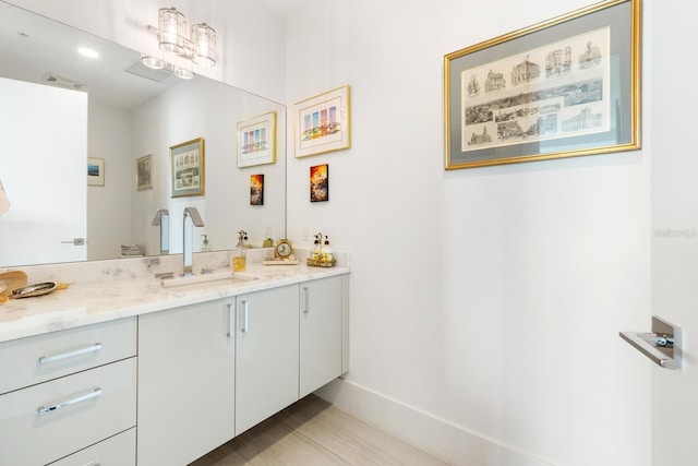 bathroom with vanity