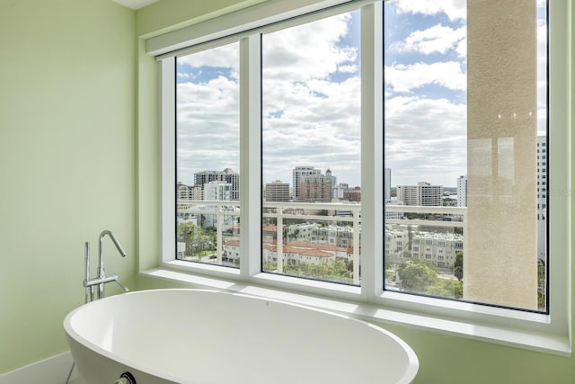 bathroom with a bathtub