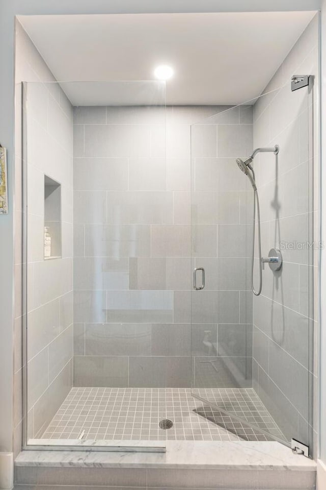 bathroom with walk in shower