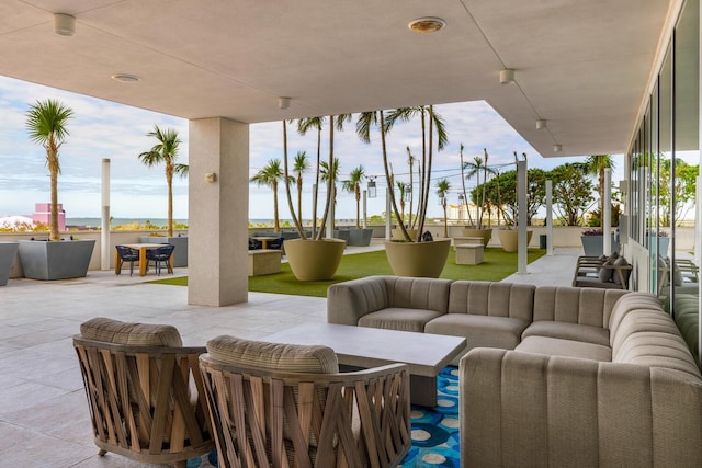 view of patio / terrace featuring outdoor lounge area