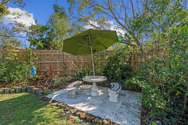 view of patio